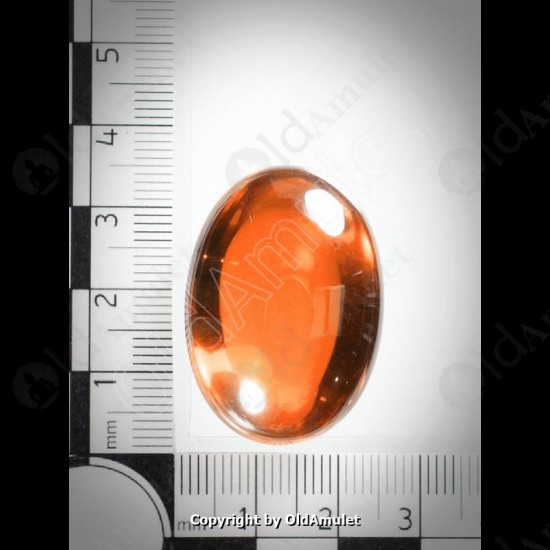 Orange Oval Naga-eye Thai Holy Real Amulet Gemstone 100%authentic Size-L