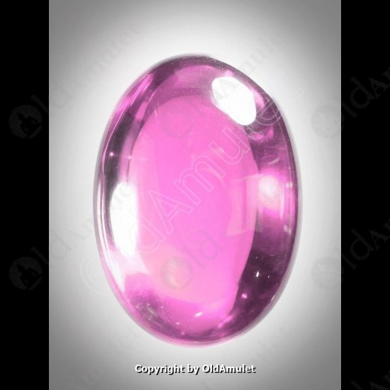 Pink Oval Naga-eye Thai Holy Real Amulet Gemstone 100%authentic Size-L