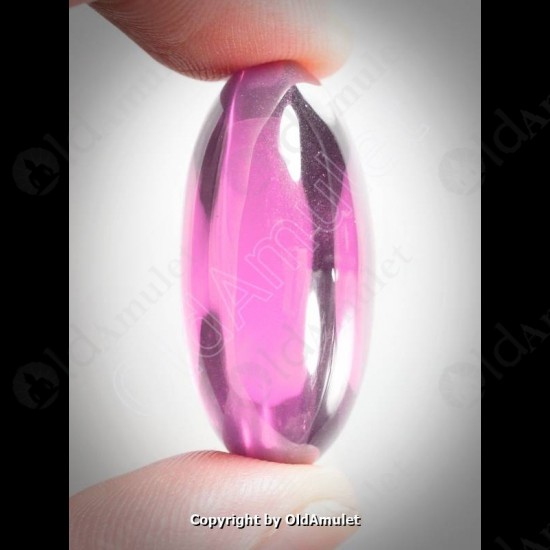 Pink Oval Naga-eye Thai Holy Real Amulet Gemstone 100%authentic Size-L