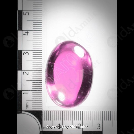 Pink Oval Naga-eye Thai Holy Real Amulet Gemstone 100%authentic Size-L