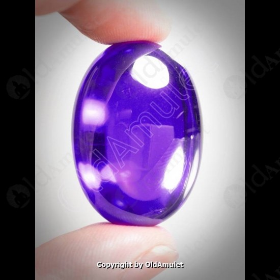 Violet Oval Naga-eye Thai Holy Real Amulet Gemstone 100%authentic Size-L