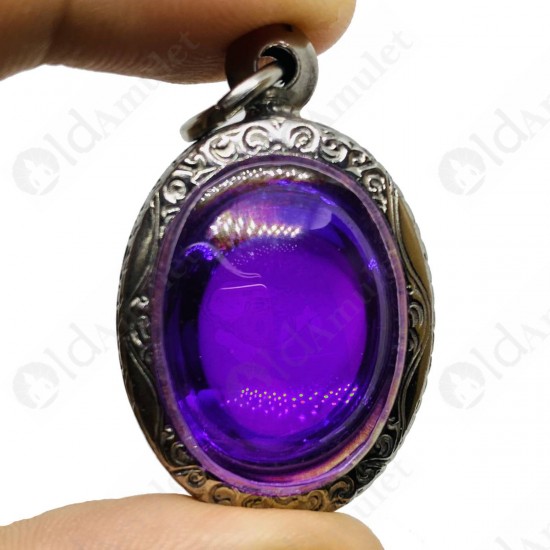 Violet Oval Naga-eye Thai Holy Real Amulet Gemstone 100%authentic Size-L