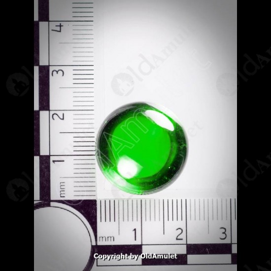 Green Round Naga-eye Thai Holy Real Amulet Gemstone 100%authentic Size-m