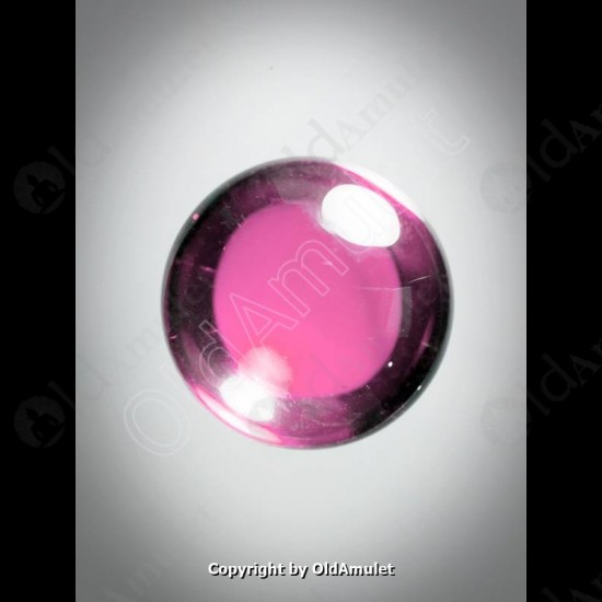 Pink Round Naga-eye Thai Holy Real Amulet Gemstone 100%authentic Size-m