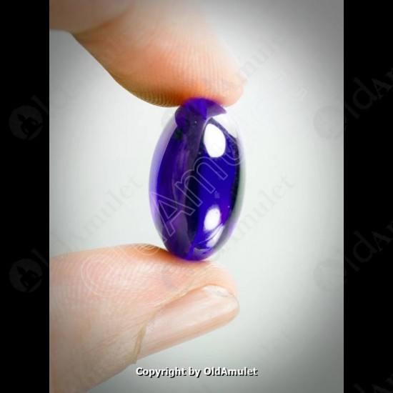 Violet Round Naga-eye Thai Holy Real Amulet Gemstone 100%authentic Size-m