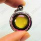 Yellow Round Naga-eye Thai Holy Real Amulet Gemstone 100%authentic Size-m