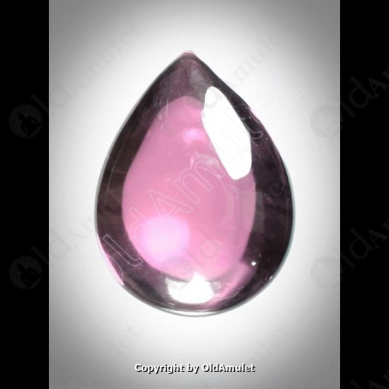 Pink Pear Naga-eye Thai Holy Real Amulet Gemstone 100%authentic Size-m