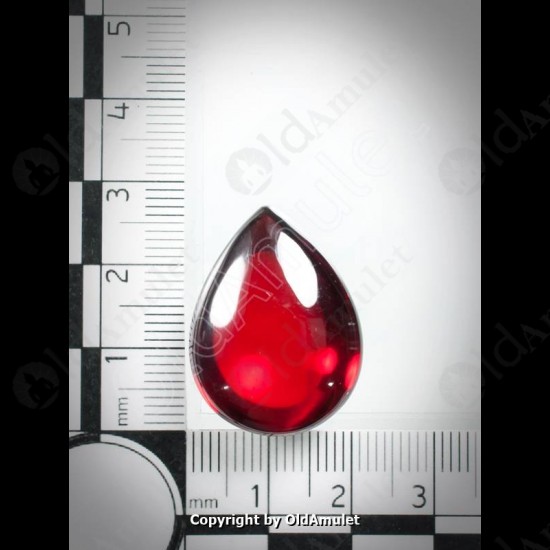 Red Pear Naga-eye Thai Holy Real Amuletgemstone 100%authentic Size-m