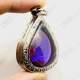 Violet Pear Naga-eye Thai Holy Real Amulet Gemstone 100%authentic Size-m