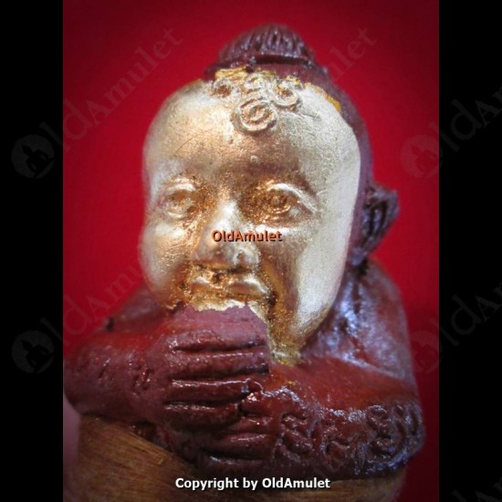 THAI AMULET GUMANTHONG 27SPIRITS FINAL BATCH GOLDFACE MIDDLE LP GOY 2556