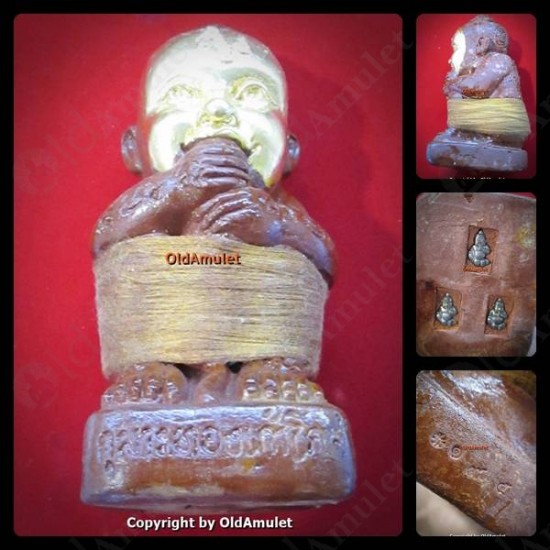 THAI AMULET GUMANTHONG 27SPIRITS FINAL BATCH GOLDFACE JUMBO LP GOY 2556