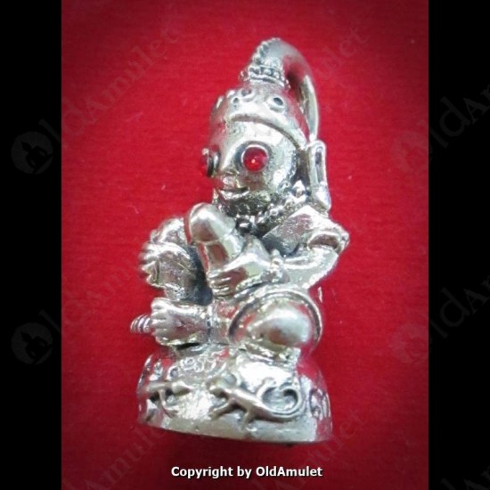 Thai Amulet Monkey Red Eye Ngang Strong Charming White Kb Subin 2555