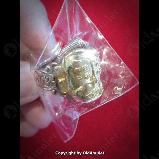 Thai Amulet Ring 4ears 5eyes Gambling Wealthy Gold Copper Kb Subin 2556