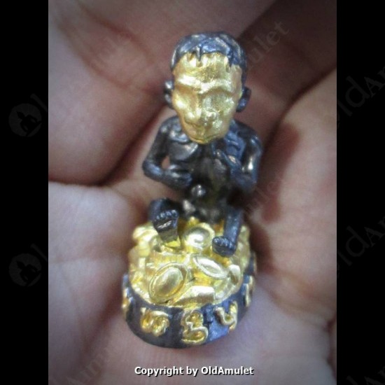 Thai Amulet Lookrok Mini Gambling Wealthy Bronze 3color Kb Subin 2556