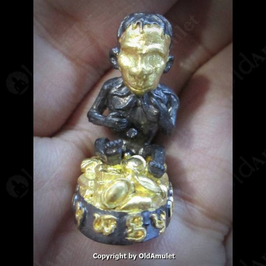 Thai Amulet Lookrok Mini Gambling Wealthy Bronze 3color Kb Subin 2556