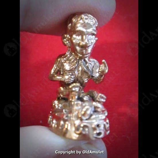 Thai Amulet Lookrok Mini Gambling Wealthy Copper Red Kb Subin 2556