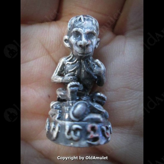 Thai Amulet Lookrok Mini Gambling Wealthy Bronze White Kb Subin 2556