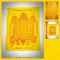 SMALL Thai Amulet Holy Yant Flag Size:14x9Cm Yellow Turtle Symbol Lp Liew