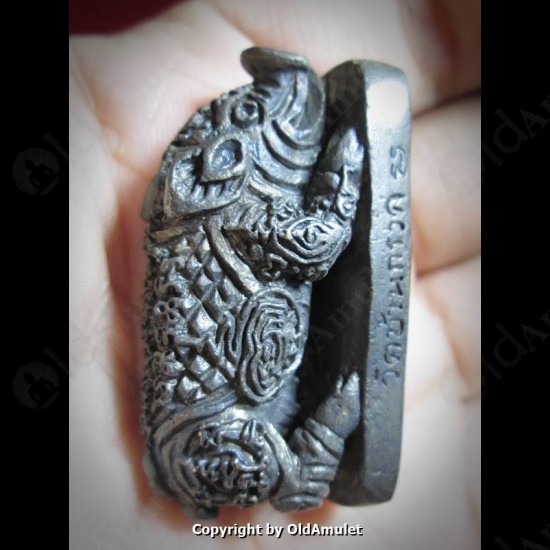 THAI AMULET BLACK PIG 3COLOR TAKRUD LUCKY WEALTH BRONZE LP PHARD 2551