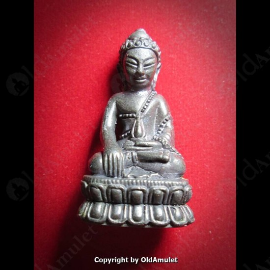 THAI AMULET PHRA KRING BRONZE BLACK COLOR LP KOON BAN-RAI 2556