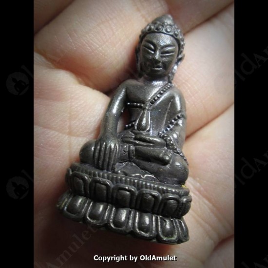 THAI AMULET PHRA KRING BRONZE BLACK COLOR LP KOON BAN-RAI 2556