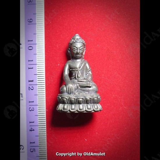 THAI AMULET PHRA KRING BRONZE BLACK COLOR LP KOON BAN-RAI 2556