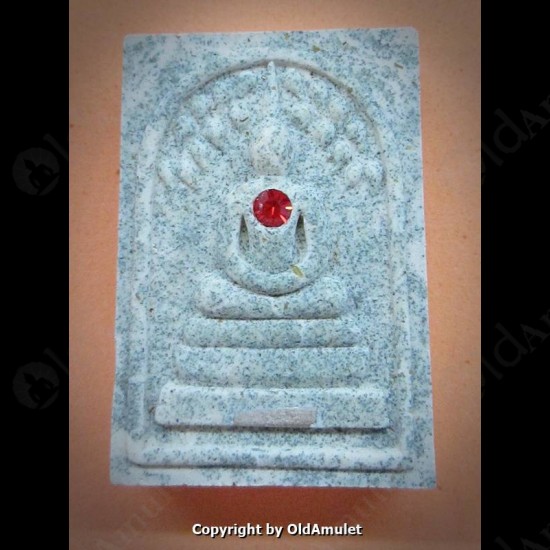 THAI AMULET PHRA SOMDEJ RED GEM 2TAKROOT WHITE POWDER MIXED LP KOON 2556