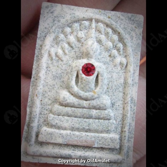 THAI AMULET PHRA SOMDEJ RED GEM 2TAKROOT WHITE POWDER MIXED LP KOON 2556