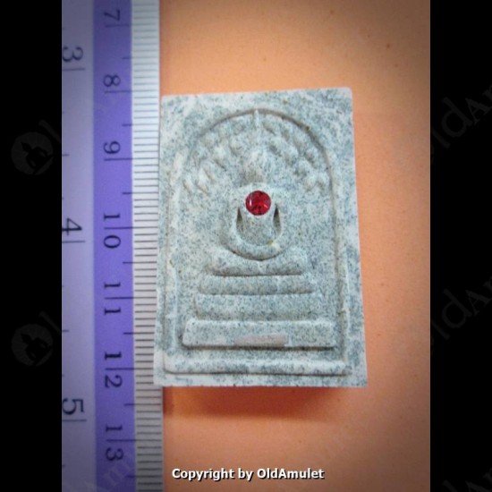 THAI AMULET PHRA SOMDEJ RED GEM 2TAKROOT WHITE POWDER MIXED LP KOON 2556