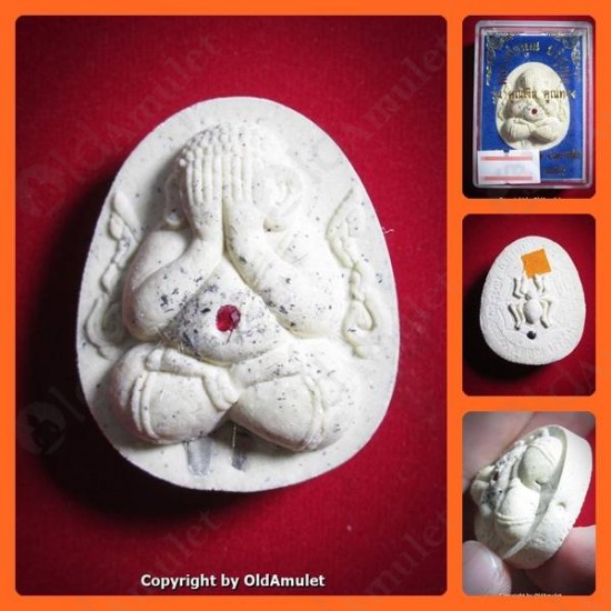 THAI AMULET PID-TA CLOSED EYE 2TAKROOT WHITE POWDER MIXED LP KOON 2556