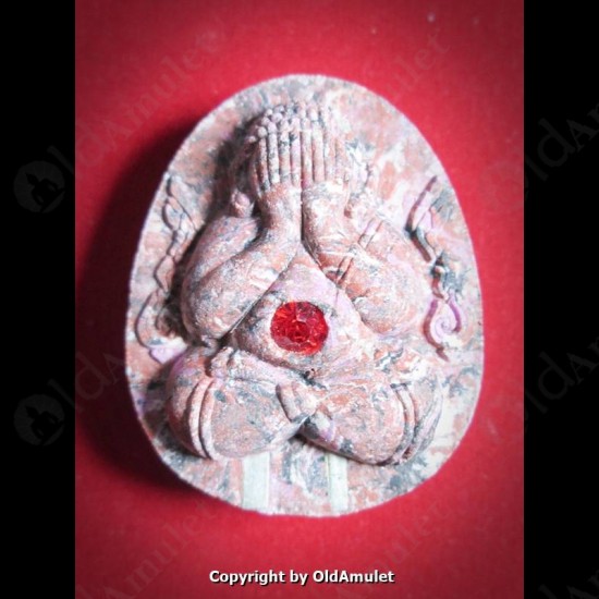 THAI AMULET PID-TA CLOSED EYE 2TAKROOT COLOR POWDER MIXED LP KOON 2556