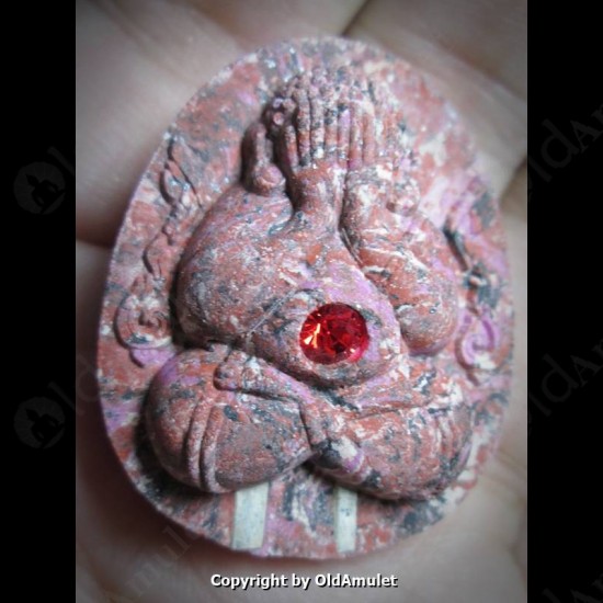 THAI AMULET PID-TA CLOSED EYE 2TAKROOT COLOR POWDER MIXED LP KOON 2556