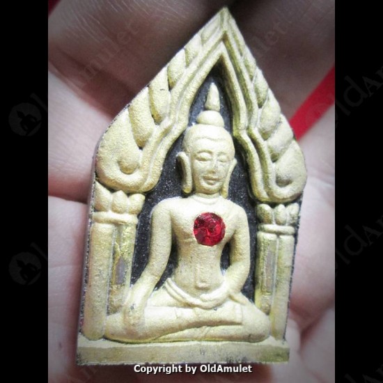 THAI AMULET KHUNPAEN 2TAKROOT GOLD PAINT POWDER MIX LP KOON BAN-RAI 2556