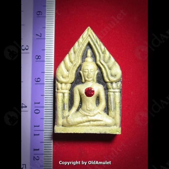 THAI AMULET KHUNPAEN 2TAKROOT GOLD PAINT POWDER MIX LP KOON BAN-RAI 2556