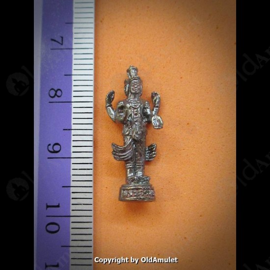 THAI AMULET TRI-MU-LA-TI SMALL SIZE BRONZE MIXED LP KOON BAN-RAI 2556