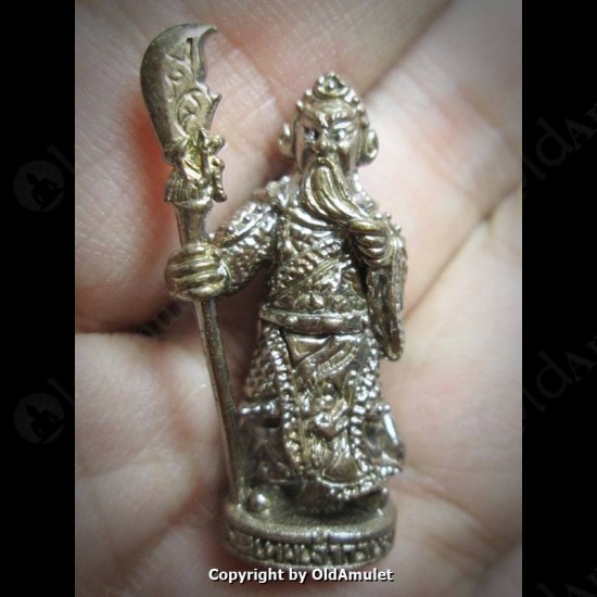 THAI AMULET GUAN-YU GOD LARGE SIZE BRONZE MIXED LP KOON BAN-RAI 2556