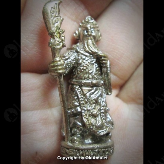 THAI AMULET GUAN-YU GOD LARGE SIZE BRONZE MIXED LP KOON BAN-RAI 2556