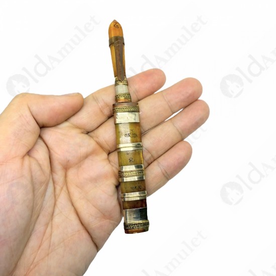 Magic Knife 2.5in Meed-mor Bronze Mixed Lp Koon Ban-rai 2556 Thai Amulet Magic Knife 2.5in Meed-mor Bronze Mixed Lp Koon Ban-rai 2556 Thai Amulet