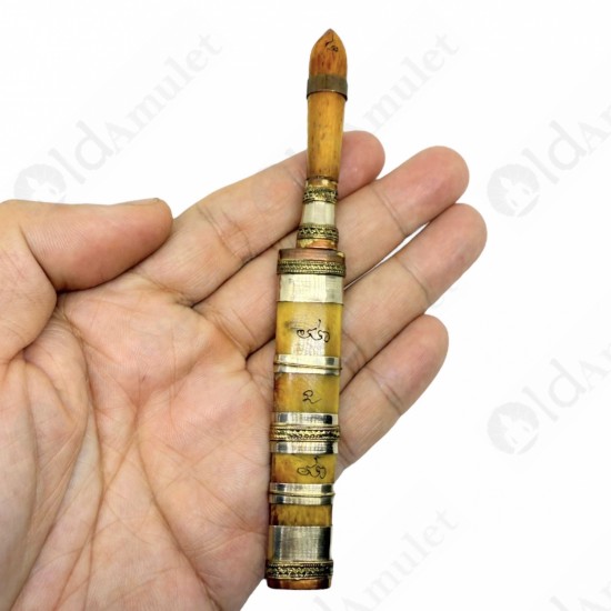 Magic Knife 2.5in Meed-mor Bronze Mixed Lp Koon Ban-rai 2556 Thai Amulet Magic Knife 2.5in Meed-mor Bronze Mixed Lp Koon Ban-rai 2556 Thai Amulet