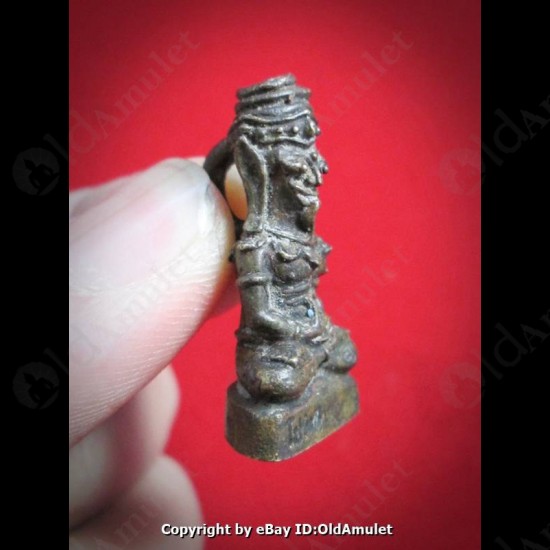 THAI AMULET LERSI HERMIT BRONZE MIXED LOVE SEX ATTRACTION LP AJAN O 2556