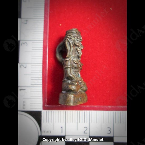 THAI AMULET LERSI HERMIT BRONZE MIXED LOVE SEX ATTRACTION LP AJAN O 2556