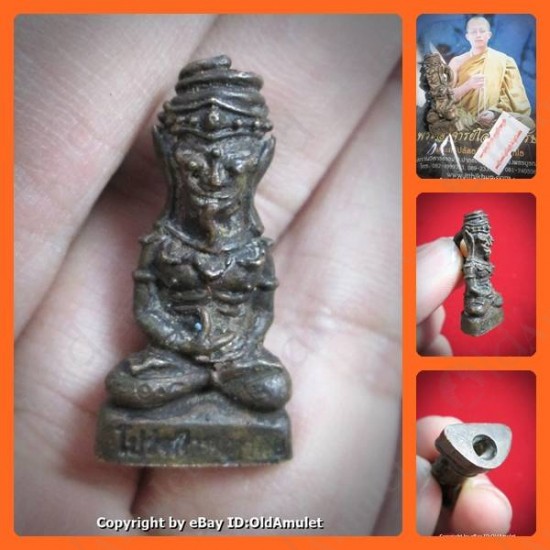 THAI AMULET LERSI HERMIT BRONZE MIXED LOVE SEX ATTRACTION LP AJAN O 2556