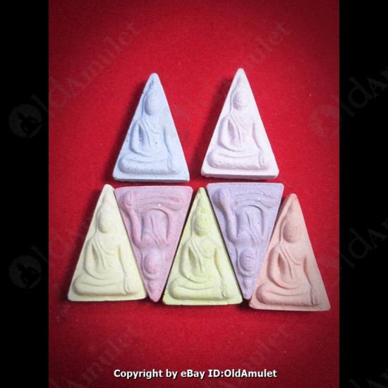 THAI AMULET NANG-PA-YA 7COLOR SET POWDER MIXED LOVE LUCKY LP AJAN O 2556