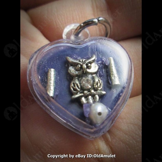 THAI AMULET WAX HAU JAI HEART SOLVER OWL WATERPROOF F LP AJAN O 2556