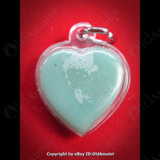 THAI AMULET WAX HAU JAI HEART SILVER BUTTERFLY WATERPROOF LP AJAN O 2556