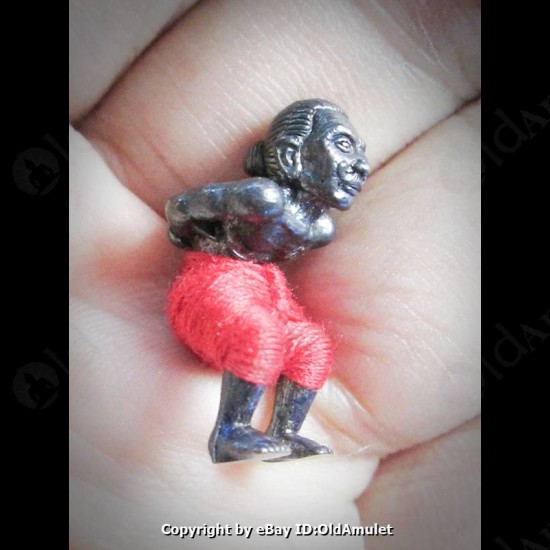 Thai Amulet Hpy Hoon Payon Mini Ghost Robot Red Pant Bronze Lp Kloy 2556