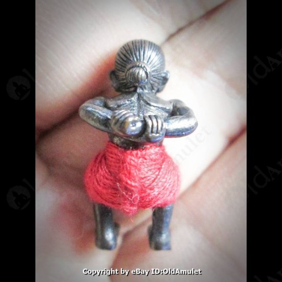 Thai Amulet Hpy Hoon Payon Mini Ghost Robot Red Pant Bronze Lp Kloy 2556