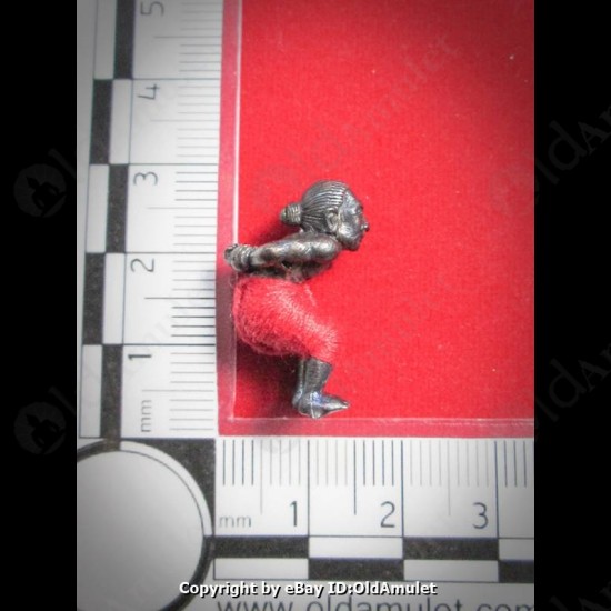 Thai Amulet Hpy Hoon Payon Mini Ghost Robot Red Pant Bronze Lp Kloy 2556