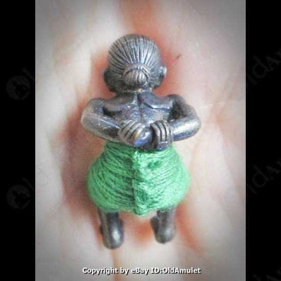 Thai Amulet Hpy Hoon Payon Mini Ghost Robot Green Pant Lp Kloy 2556