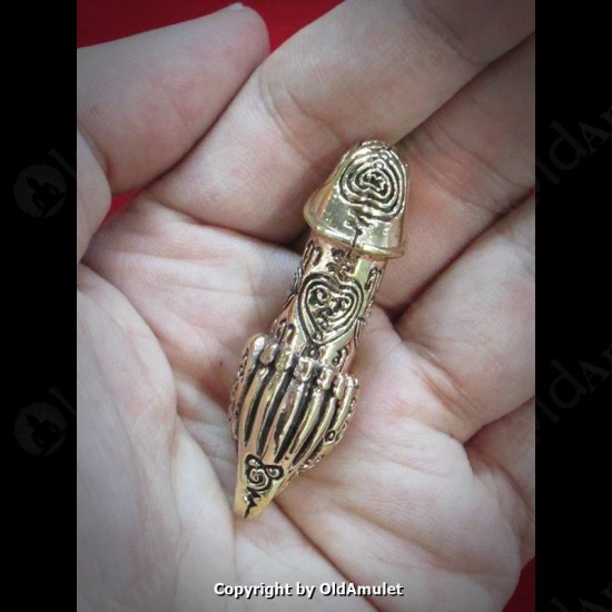 THAI AMULET KUBA THEPMUNI PALAD-KIK 9TAIL WEALTHY RICH BRONZE B.E.2553